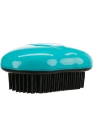 Szczotka do mebli i ubrań, czarna/turkus, TPR, 7 x 10cm