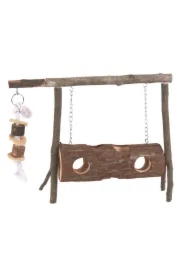 Plac zabaw dla gryzoni, drewniany, 30 x 20cm