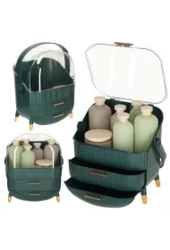 Szkatułka organizer na kosmetyki szafka zielona