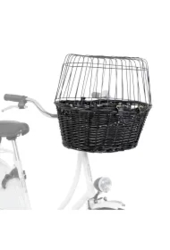 Wiklinowy koszyk do roweru 50x41x35 cm czarny