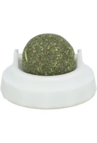 Kulka z kocimiętki z uchwytem, dla kota, 5 cm, do przyklejania