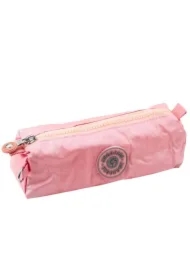 Piórnik szkolny jednokomorowy różowy 21,5cm