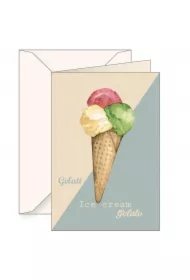 Karnet B6 + koperta 5997 Lody