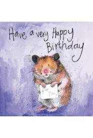 Karnet AC703 Urodziny Chomik Hector