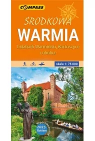 Mapa turystyczna - Środkowa Warmia lam. 1:75 000