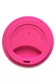Silikonowa nakładka na kubek, Różowa