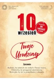 Karnet Urodziny wymienne cyfry