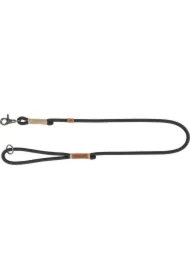 Be Nordic, Smycz dla psa, czarna/piaskowa, linka, S&ndash;M: 1.00 m/o 8 mm