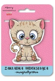 Zakładka magnetyczna - Kot beżowy