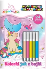 Moje Jednorożce. Numerkowe kolorowanki. Kolorki jak z bajki