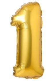 Balon foliowy matowy złoty 1