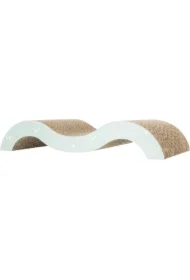 Drapak kartonowy Junior fala, 38 x 7 x 18 cm, liliowy/miętowy