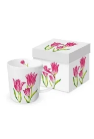 Kubek porcelanowy Tulipany