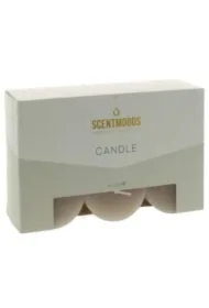 Rustykalna świeca w kolorze Taupe 5x5cm