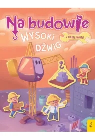 Wysoki dźwig. Na budowie