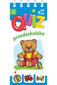 Quiz przedszkolaka z misiem od 4 lat