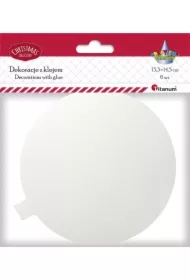 Dekoracje kartonowe z klejem Bombka