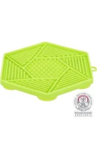 Taca na przysmaki LicknSnack, dla psa, zielona, silikon, 17 cm, z przyssawkami