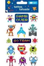 Tatuaże zmywalne Pixi Planet HAPPY COLOR