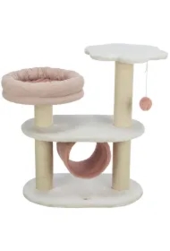 Isabella, drapak stojący, dla kota, biały/różowy, 70 cm