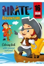 Kolorowanka A4 16 obrazków Piracka przygoda
