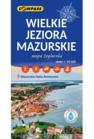 Wielkie Jeziora Mazurskie mapa żeglarska laminowana skala 1 : 50 000