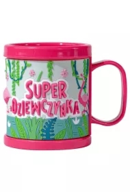 Kubek dla dziecka 3D Super Dziewczynka