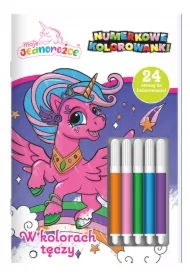 W kolorach tęczy. Moje Jednorożce. Numerkowe kolorowanki