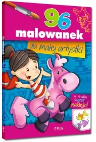 Malowanki z kolorowym wzorem. 96 malowanek dla małej artystki