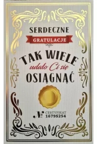 Karnet Serdeczne Gratulacje