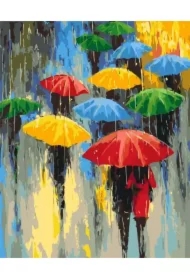 Malowanie po numerach - Paleta deszczu