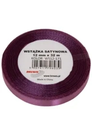 Wstążka satynowa śliwkowa