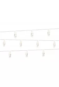 Lampki LED klamerki bezbarwne
