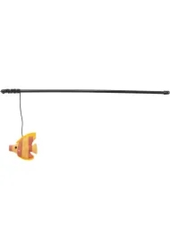 Wędka dla kota, z rybą, plastik/plusz, 46 cm