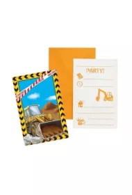 Zaproszenia z kopertami Construction