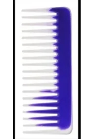 Grzebień do włosów szeroki półprzezroczysty mix kolorów