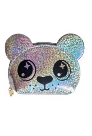 Saszetka Portfelik Panda Błyszczący Holograficzny