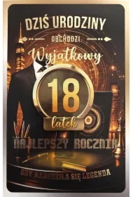 Karnet z wymiennymi rocznikami 18 męska