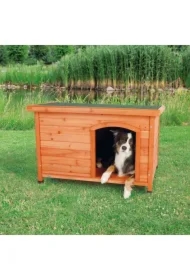 Buda o plaskim dachu Natura, M&ndash;L: 104 x 72 x 68 cm, brązowa