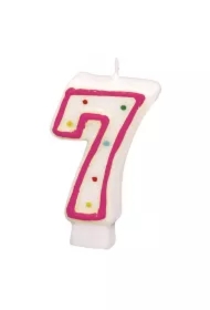 Świeczka cyferka 7 kropki