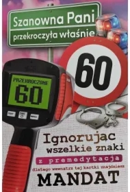Karnet Urodziny 60
