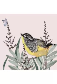 Karnet Swarovski kwadrat CL4706 Żółty ptaszek