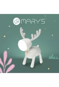 Lampka nocna LED jelonek biały