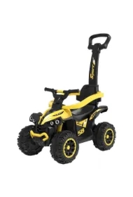 Jeździk z rączką Mega żółte