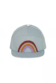 Czapka z daszkiem dziecięca Little Gang Rainbow light blue 2-6 lat
