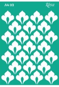 Szablon samoprzylepny wielokrotnego użytku ornament 21x29.7 cm