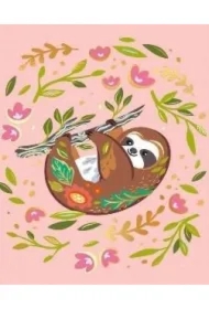 Karnet mini B8 Leniwiec na gałęzi