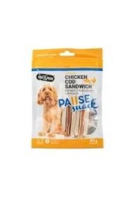 Pausesnack przysmak dla psa, kanapki z kurczakiem i dorszem