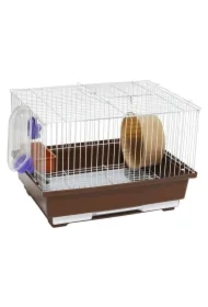 Klatka dla gryzoni do czasowego pobytu 30x23x20 cm biało/niebieska