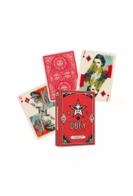 Obey, karty do gry, edycja czerwona